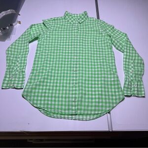 J. Crew Women’s Green Plaid “Boy” Shirt
